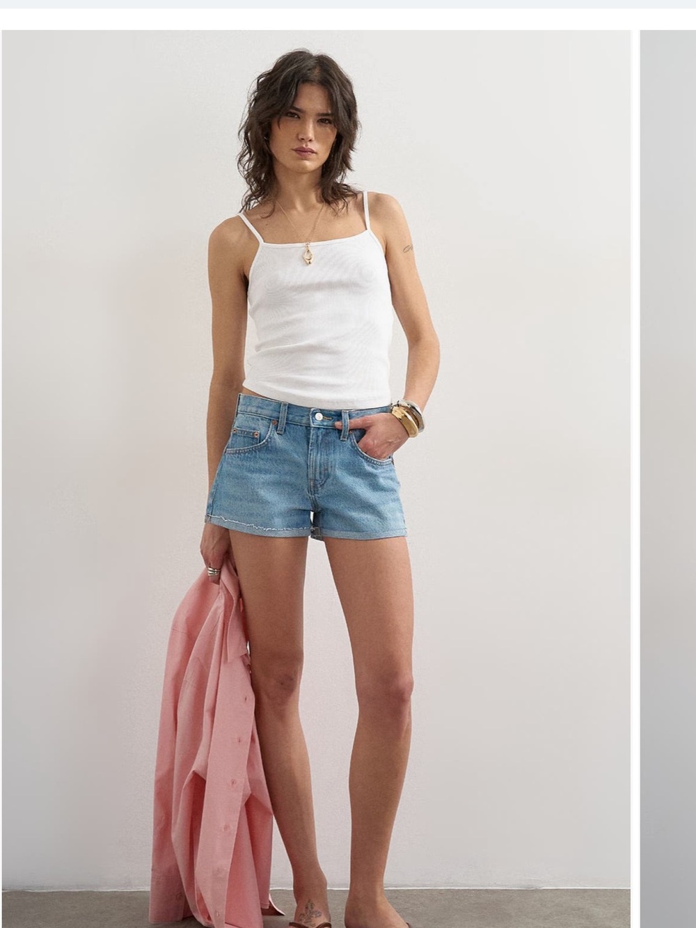 Topshop Ultrashort Denim Shorts